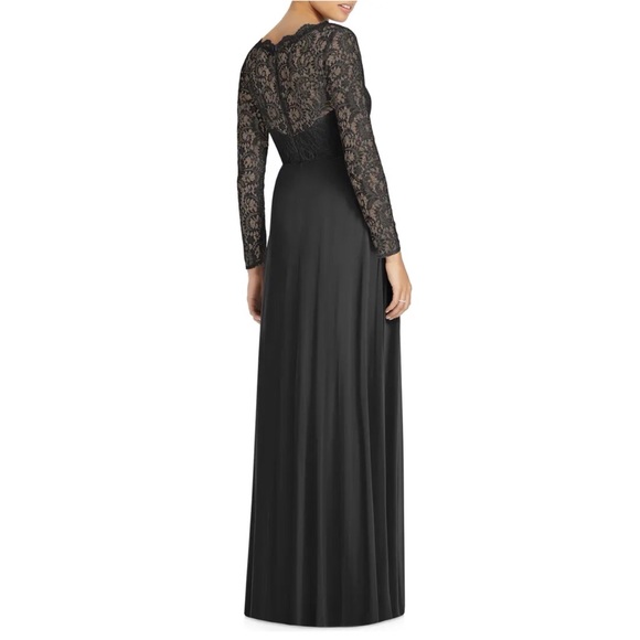 Dessy Collection 3014 Black Lace Top Gown 🤩 R1 - Picture 4 of 17
